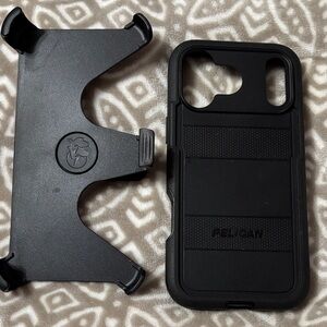 Black Phone Case with Holster